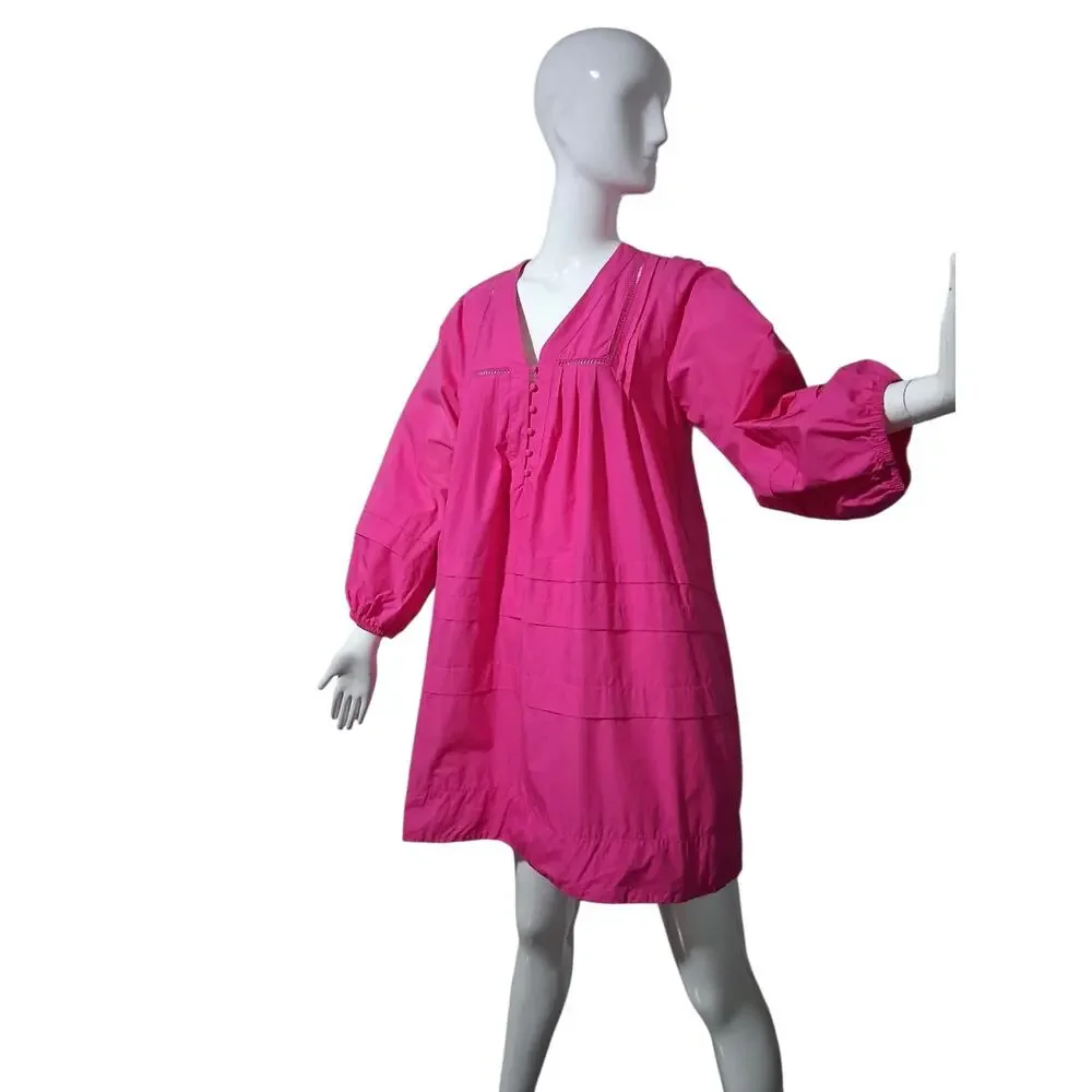 Caryn Lawn Stevie Dress Womens One size‎ Quiet Luxury Bohemian Old Money Preppy